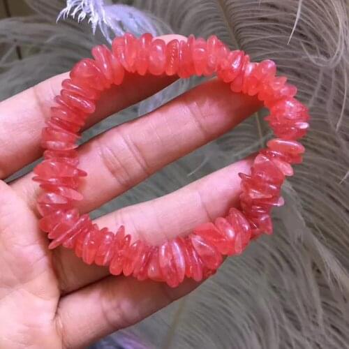 Genuine Natural Rose Rhodochrosite Gems Stone Beads Women Fashion Bracelet AAAA