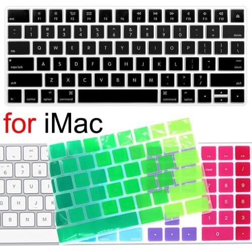 Keyboard Cover for iMac Wireless Bluetooth Magic for Apple A1644 A1314 A1843 A1243 G6 Numeric Keypad Clear EU US Protector Skin