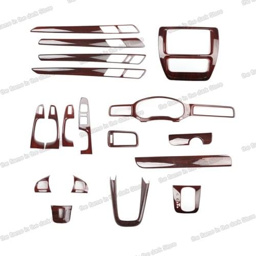 Lsrtw2017 Wood Car Dashboard Decorations Gear Panel Door Handle Outlet Vent Frame Trims for Sagitar Jetta Mk6 2012 2013 2014 Vw