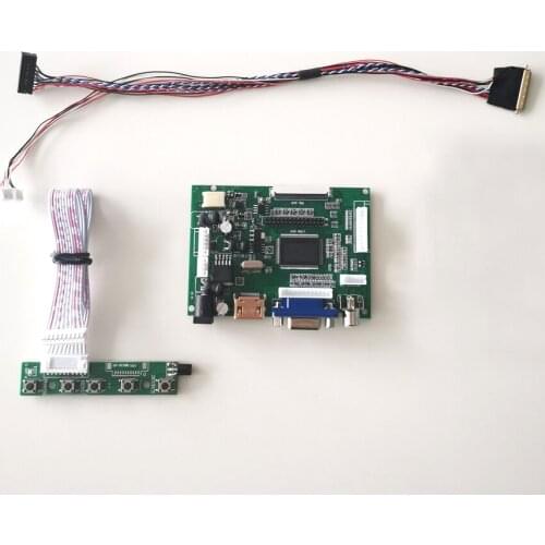 For B156XW03/B156XW04 15.6" LVDS 40Pin 2AV+VGA WLED notebook PC panel 1366*768 LCD screen controller drive board kit