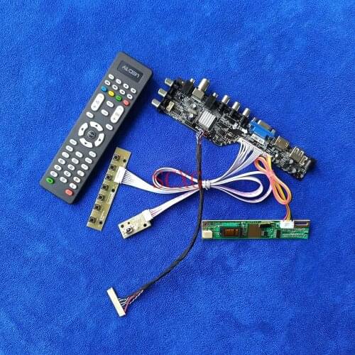 DVB Digital Controller Board KIT 1280*800 LVDS 30Pin 1CCFL HDMI-compatible USB AV VGA Fit LP154WX4-TLA1/TLA2/TLA3/TLAB/TLB2/TLB4