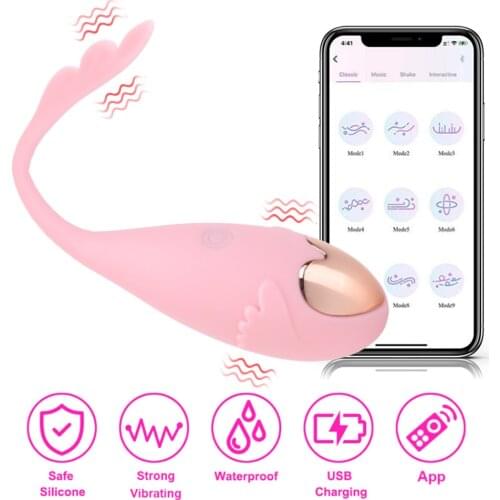 APP Control Clitoris G Spot Stimulation Vaginal Tighten Exercise 10 Frequency Wearable Dildo Vibrator Sex Toys for Women