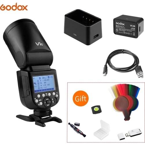 Godox V1C Professionale Della Macchina Fotografica Flash Speedlite Speedlight Rotonda Testa Senza Fili per la Serie EOS di Canon