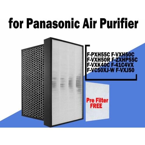 H13 Hepa and Active Carbon Filter for Panasonic 55C F-PXH55C F-VXH50C F-VXH50R F-ZXHP55C F-VXK40C F-41C4VX F-VC50XJ-W F-VXJ50