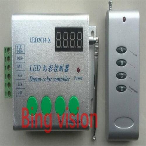 HM-LED-2014-X Features:Great led controller 2811/WS2812B/TM1804/INK1003/UCS1903 etc,2048pixels controlled,DC5-24V