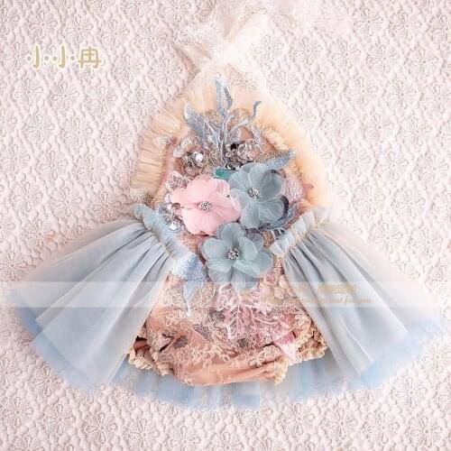 New Summer Cute Baby Girl Bodysuits Sleeveless Ruffles Lace Jumpsuit Elegant Infant Girls Princess Holiday Clothes Outfit