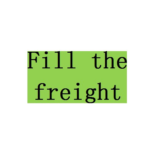 Make up the freight and the difference