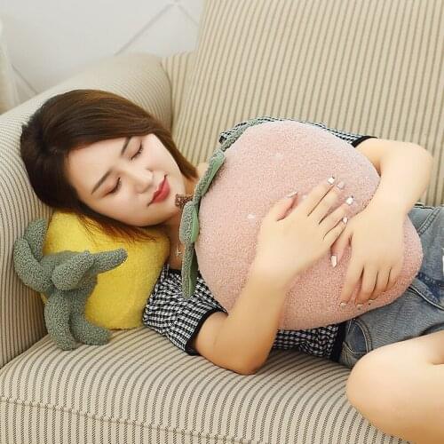 Creative Cartoon Avocado Plush Strawberry Toy Pear Pineapple Fruit Stuffed Plush Sofa Banana Pillow Fun Sleeping Toy Girl Gift