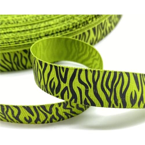 5Yards 15mm Grosgrain Ribbon Leopard Pattern For Christmas Wedding Decoration DIY Sewing Handmand Craft Accessories #03