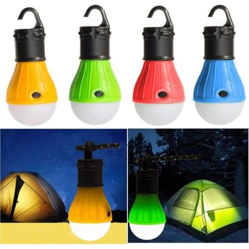 Liibot Portable LED Lamp Bulb Camping Light Emergency Light with Hanging Hook Tent Light Camping Lantern Waterproof Camping Lamp