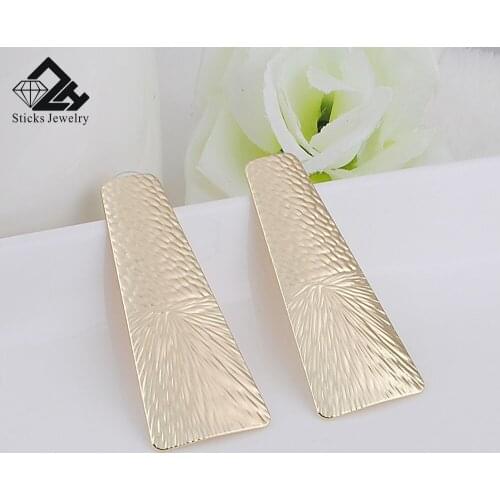 Gold Color Metal Stud Earrings For Women Stud Earring Jewelry