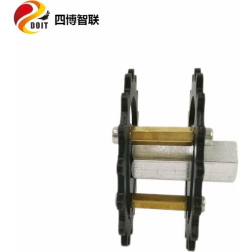 SZDOIT 2 PCS Y3 Metal Drive Wheel + 4/5/6mm Inner Diameter Coupling Intelligent Robot / Tank / Car Parts