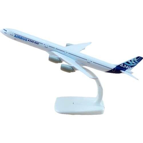 20CM Airbus A340 Prototype Airplane Plane Model Diecast Aircraft Toy Airliner Model Kids Gift Collectible Display
