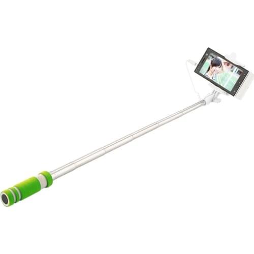 5 Color Mini Extendable Wired Selfie Stick Self-portrait Stick Holder Monopod palo selfie bastone For iPhone Samsung Android
