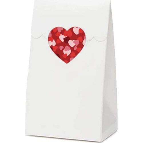 Free shipping 5000pcs Love Heart Shaped Label Sticker Scrapbooking Gift Packaging supply Birthday Party Wedding