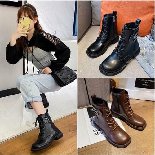 2021 New Fashion Stylish Atmosphere Boots All-match Solid Color Fashion Shoes Wear-resistant Keep Warm Non-slip Boots Hot Sell
