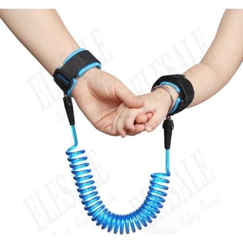 New Kids Safety Harness Child Anti-lost Wrist Band Extensible Children Belt Walking Assistant Stainless Steel Wire 1.5m