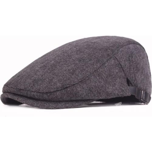 Autumn Winter Men Women Cotton Warm Berets Flat Newsboy Ivy Cabbie Golf Cap Hat Casual Unisex Peaked Cap Adjustable