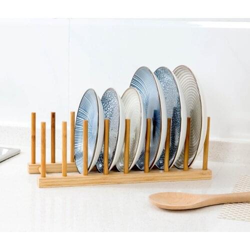 OTHERHOUSE Kitchen Organizer Large Dish Rack Shelf Pot Lid Dish Bowl Cup Display Holder Book Storage Rack Kitchen Accessories