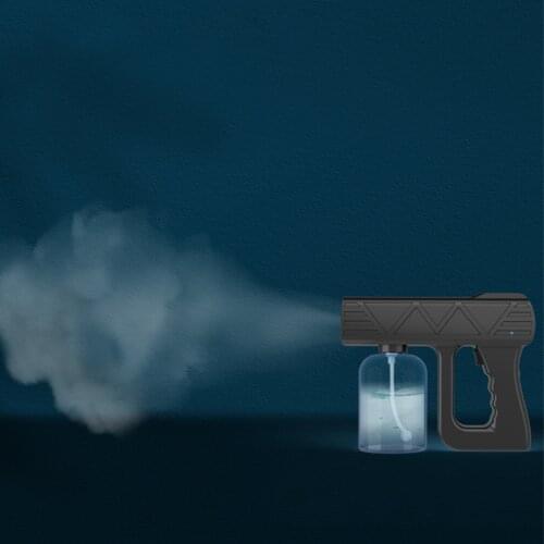 Blue Light Disinfection Gun 400ml Large Capacity Cordless Rechargeable Spray Gun for Home Indoor Hotel Sanitizing