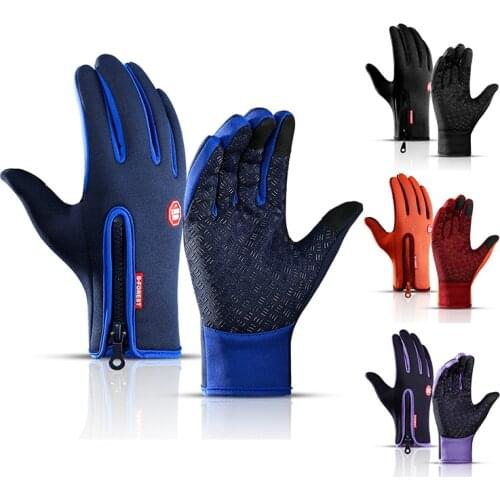 Unisex Touch Screen Winter Gloves Mens Warm Outdoor Cycling Driving Climbing Motorcycle Cold Gloves Waterproof Non-Slip Glove