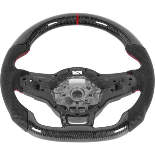 Carbon Fiber Steering Wheel Nappa Perforated Leather For Volkswagen Golf MK7/7.5 GTI R Polo Scirocco 2013-2020