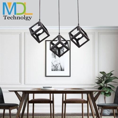 Modern contracted LOFT creative personality retro restaurant bar industrial style small chandelier living room hot food lamp