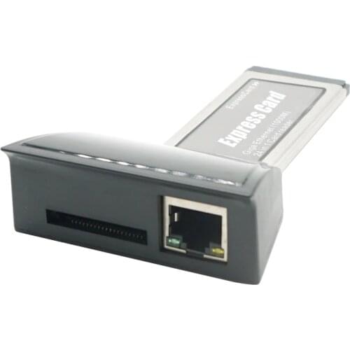 High Speed laptop Expresscard to gibabit lan card express Ethernet network card 34MM 1000m 24 in 1 card reader