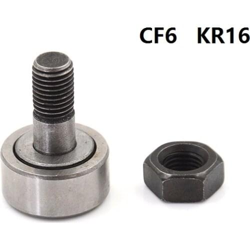 100pcs/lot CF6 KR16 Needle bearing Cam Followers Track Rollers Stud type track rollers CNC router