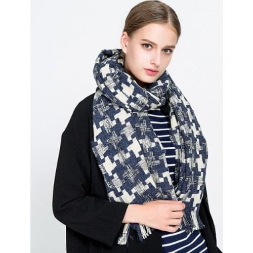 190*65cm Cashmere imitation Shawl Scarf Autumn Winter Scarves Men Foulard Square Hijab Ladies wrap muffler pareo female hijab