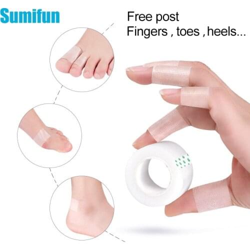 2pcs Multi-functional Bandage Foot Heel Sticker Medical Rubber Plaster Self-adhesive Elastic Finger Tor Protector Patch Care