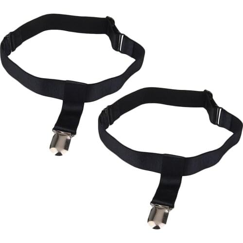 2 Womens Sock Garters Handmade Punk Elastic Clip Leg Ring Garter Belt