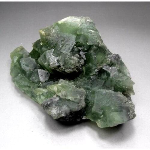 603g Cubic Green Fluorite Cluster - crystals and stones healing Mineral specimen Home Decor feng shui decoration