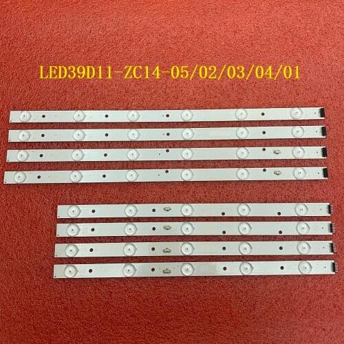 8pcs/set LED Backlight strip for LE39PUV3 39DU3000 LED39D11-ZC14-05/02/03/04/01 30339011206 30339011208 30339011207
