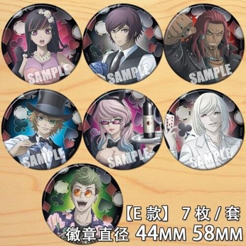 58mm Anime Akudama Drive Hakobi-ya Badges Brooch Acrylic Buttons Icons