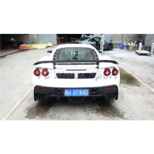 Car Accessories Carbon Fiber ASI Style Rear GT Wing Fit For 2004-2009 F430 Rear Trunk Spoiler Wing