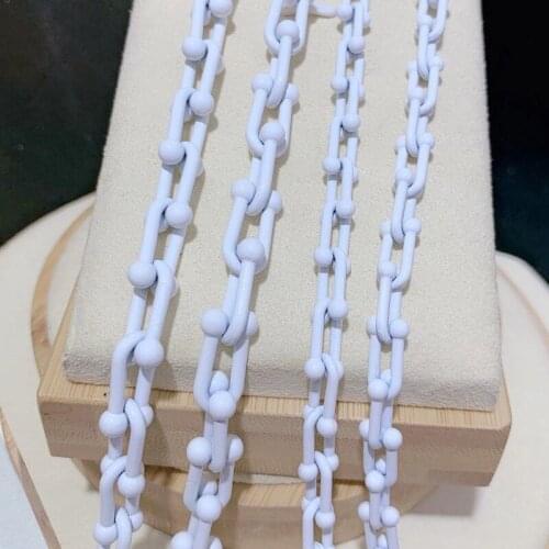 5 Meters Enamel U shape chain necklace Mix color jewelry chain accessories for jewelry making 9643