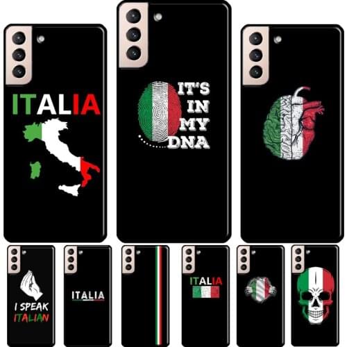 Italy Italia National Flag Case For Samsung Galaxy S20 S21 Ultra Note 20 S20 FE Note 10 S8 S9 S10 Plus Cover Fundas