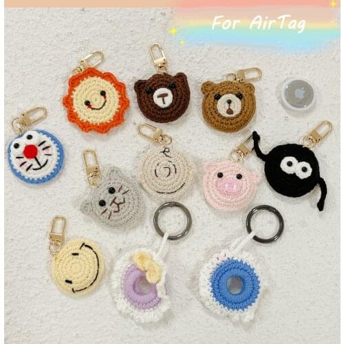 For AirTags Case Fashion Luxury Glitter Quicksand Hard PC Protection Case For Apple AirTag Locator Tracker Cover with Ring Loop