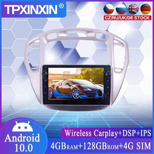 For Toyota Highlander 2002+ Android Radio 128G Wireless Carplay Car Multimedia Stereo Player Headunit Audio Radio GPS Navigtion