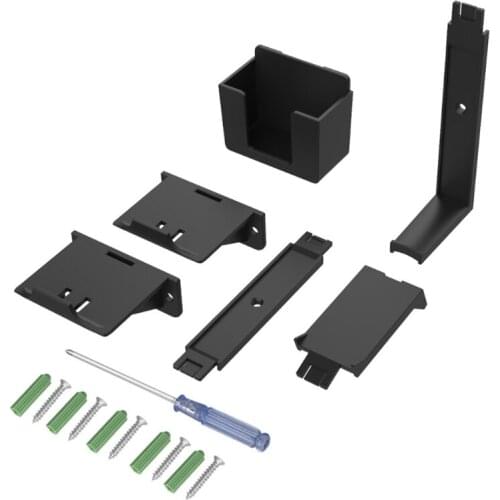 Dual Game Controller Wall Mount Stand Bracket with Headset Hanger for PS5 Switch