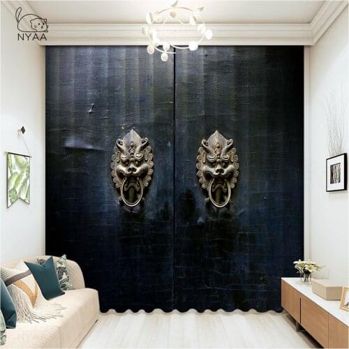 Europe Door Curtain Japanese Home Cafe Curtains Made Order The Salon Printed Decoration Red Curtains For Bedroom Micro Shading