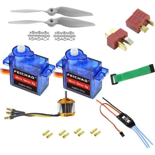 FEICHAO A2212 2200KV/1400KV/1000KV Brushless Motor 30A / 40A ESC SG90 9G Micro Servo With T/XT60 Plug for RC Fixed Wing Plane