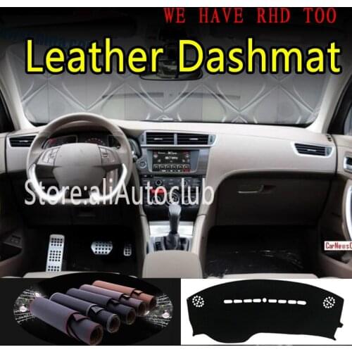 For citroen ds6 DS 6 2014 2015 2016 2017 2020 Leather Dashmat Dashboard Cover Dash Mat Sunshade Carpet car style accessories
