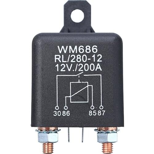 Mayitr 1pc Battery Car Auto 200A Cut-off Relay Starter Relay Additional Battery 12V Second Battery Accessories