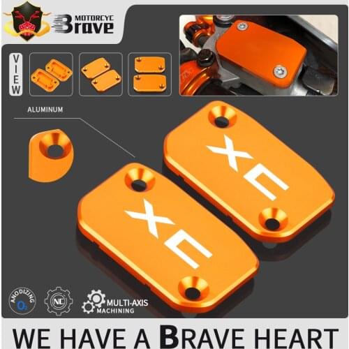 Motorcycle Brake Fluid Fuel Reservoir Tank Cap Cover For KTM 125XC 2021 250XC / 300XC TPI 2006-2021 125 250 300 XC xctpi