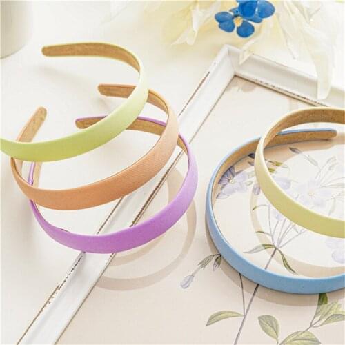 MueRaa 2021 Sweet Women Girls Solid Color Thiny Fashion Hairband Headband Fashion Hair Accessories Trendy Headwear Hairhoop