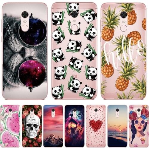 Soft TPU For Xiaomi Redmi 5 Case for Xiaomi Redmi 5 Plus Case Painted Soft Silicone Phone Back Case FOR Redmi 5 5Plus Cases