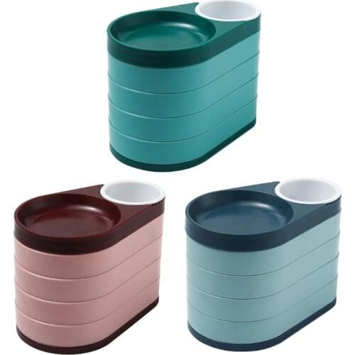 Jewelry Organizer Box Earring Holder Organizer 360 Degree Travel Portable Storage Case for Watch Necklace Bracelet Ring