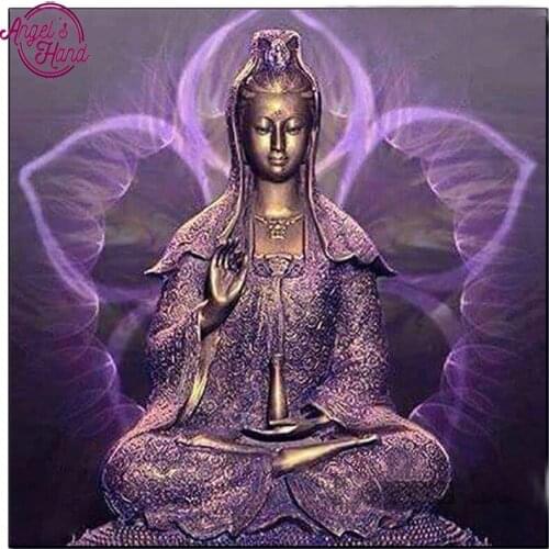 Full Square/Round Drill 5D DIY Diamond Painting "Buddha Avalokitesvara" 3D Embroidery Cross Stitch Mosaic Home Decor